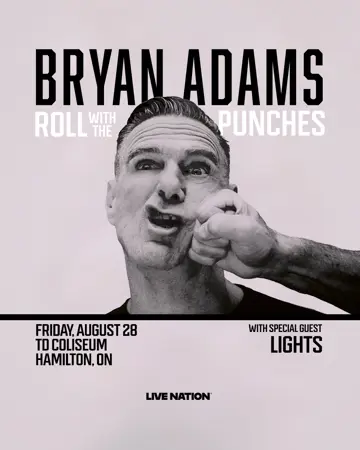Win Tickets to See Bryan Adams at TD Coliseum on August 28th 