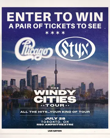 Enter to Win Tickets to See Styx & Chicago