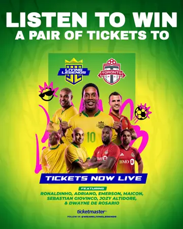 Win Tickets to See Ronaldinho and Football Legends